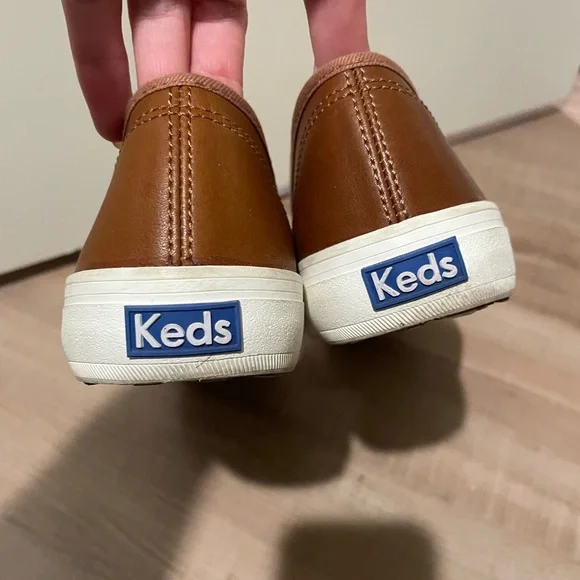 Keds Tan Leather Slip-Ons - Picture 5 of 5